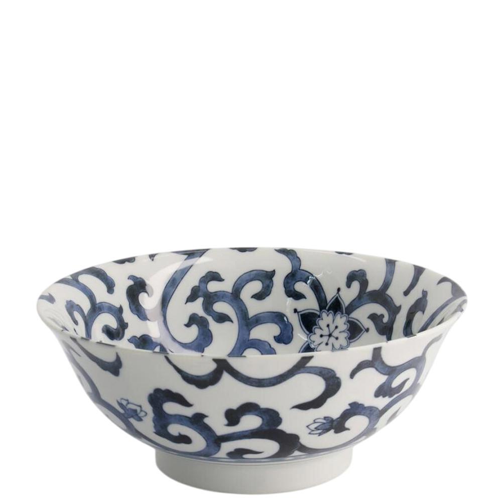 Tokyo Design Studio Goben-Karakusa Blue Ramen Bowl